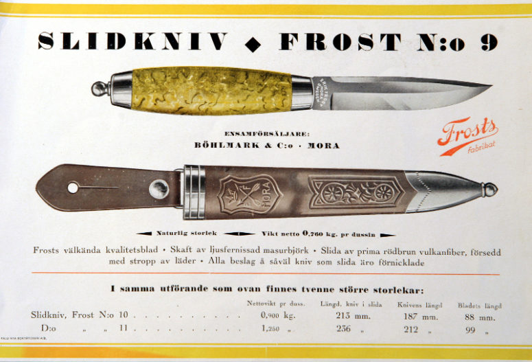 Advertisement for Frosts from the 1930s.